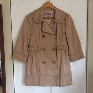 Juicy Couture short trench coat